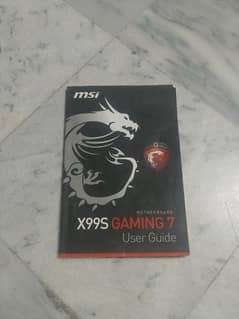 MSI X99S Gaming 7 User Guide Book