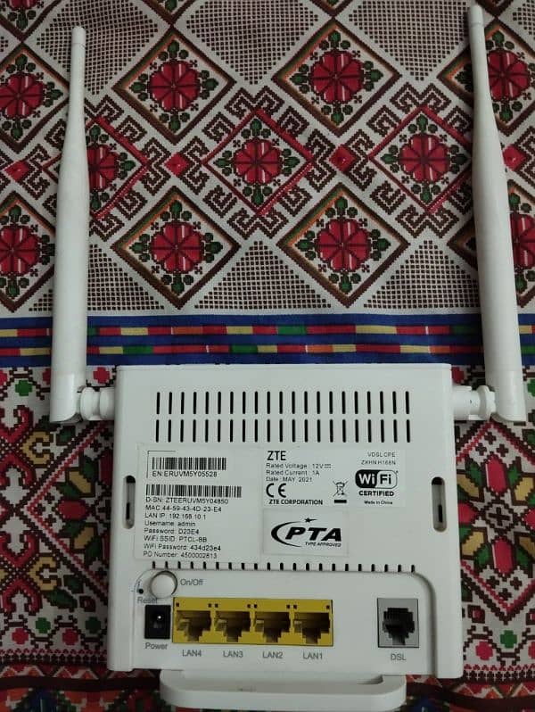 PTCL WIFI MODEM N300 VDSL 2 2