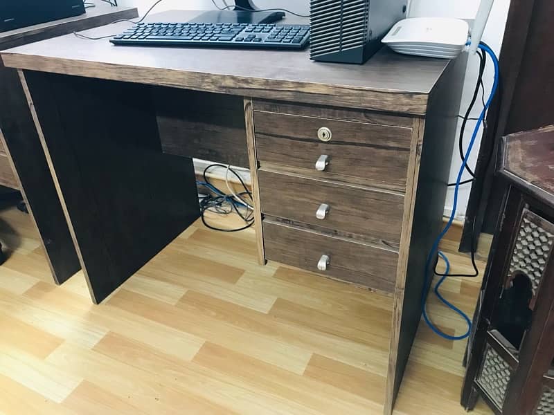 Computer Study Table with 3 Drawers 0