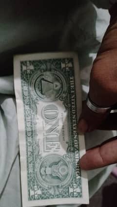 USA one Dollar Note for sale with good condition 2006 and fancy series