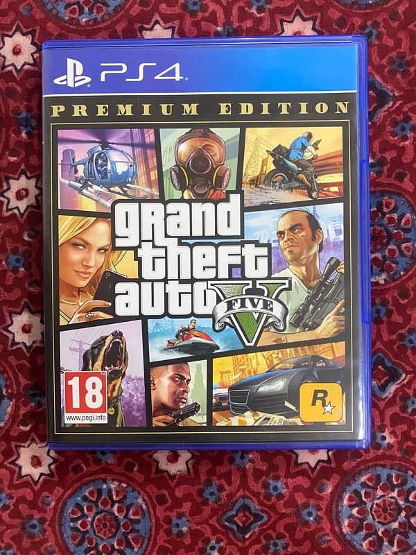 PS4 GTA 5 premium edition disc 0