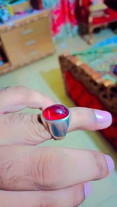 Anari yaqoot  silver ring