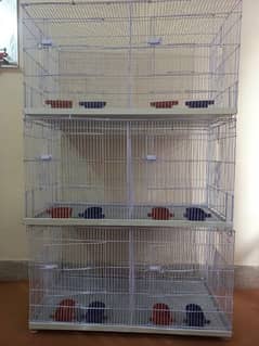 Folding Cage (pinjra) 6 portions for birds,cat,hen,rabbit,puppy