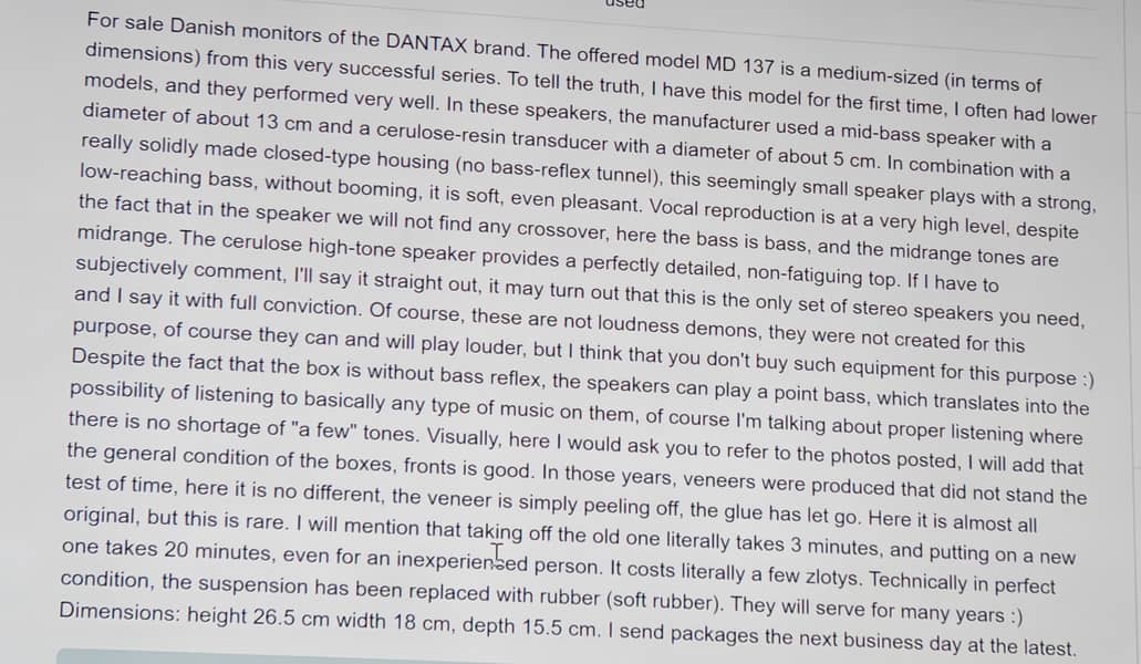 Dantax MD 137 Speakers 4