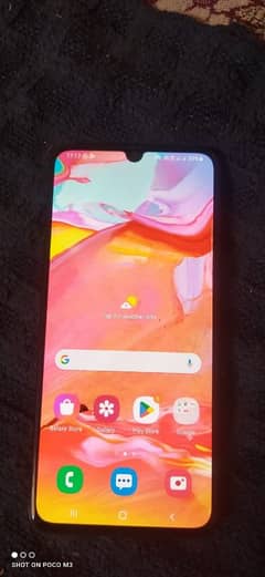 Galaxy A70 dual sim 6/128 PTA official no box only mob click copy k 7