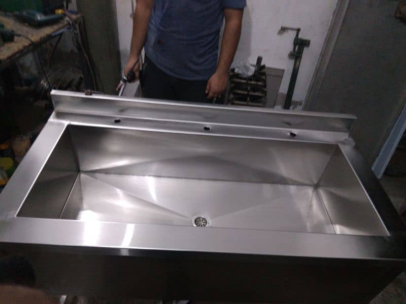 washing sink double stainless Steel non magnet 4