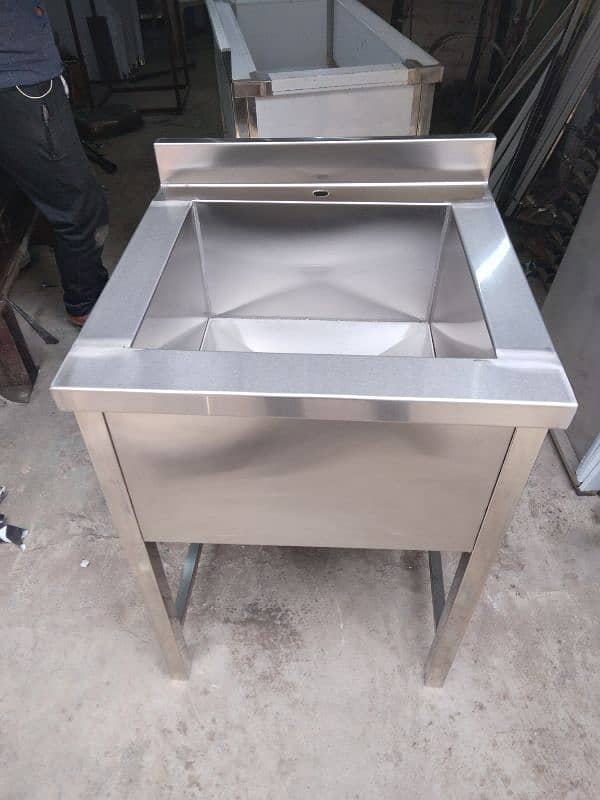 washing sink double stainless Steel non magnet 6