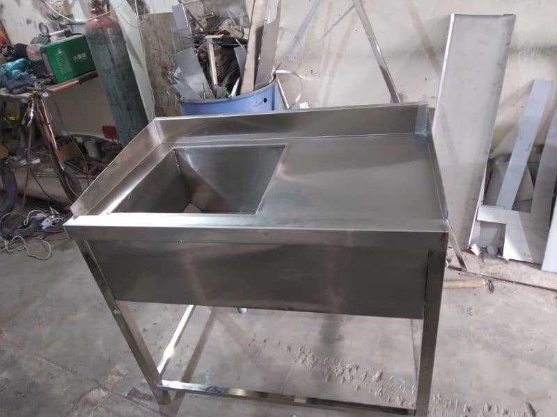 washing sink double stainless Steel non magnet 9