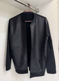 LEATHER REXINE JACKET MEDIUM /LARGE/ XL