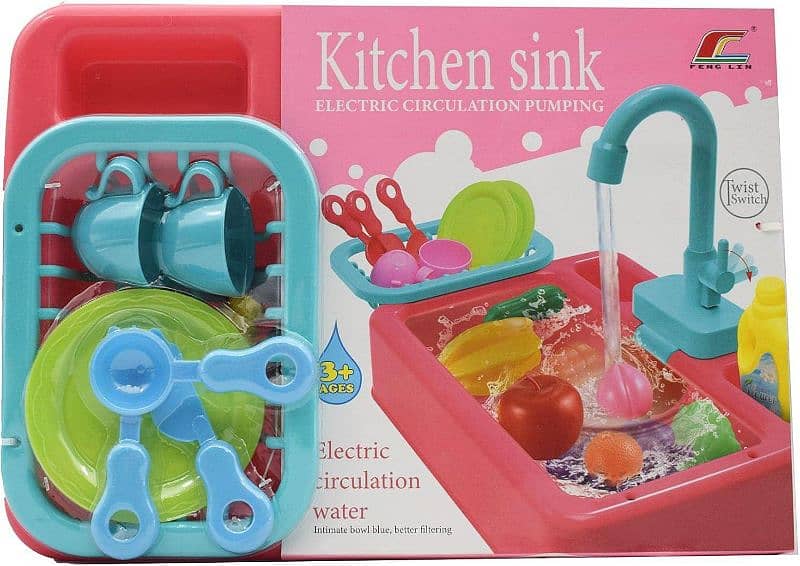 Battery Operated Kitchen Set with 17 Pcs Toy 3