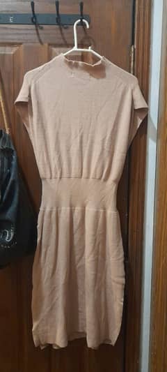 Beige winter dress