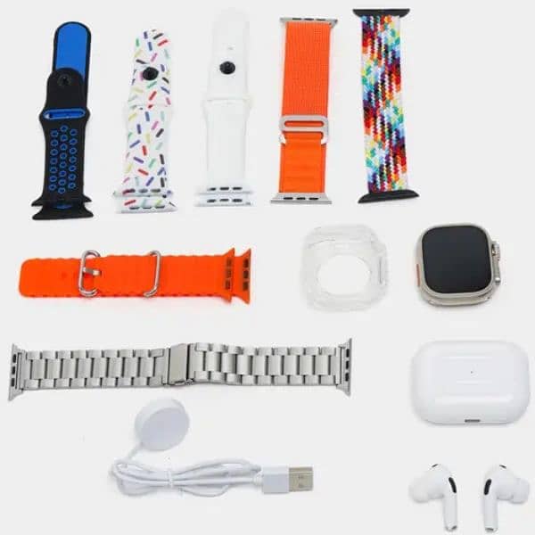 I20 ultra max suit smart watch set combination wrist earphone free 1