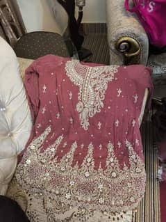 wedding sharara purple color