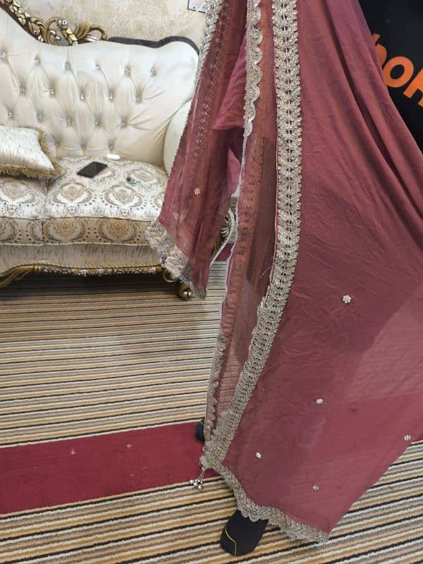 wedding sharara purple color 5