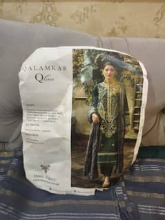 Qalamkar suit lawn cotton hai