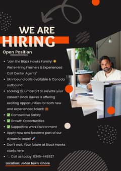 We Are Hiring Freshers & Experienced Call Center Agents