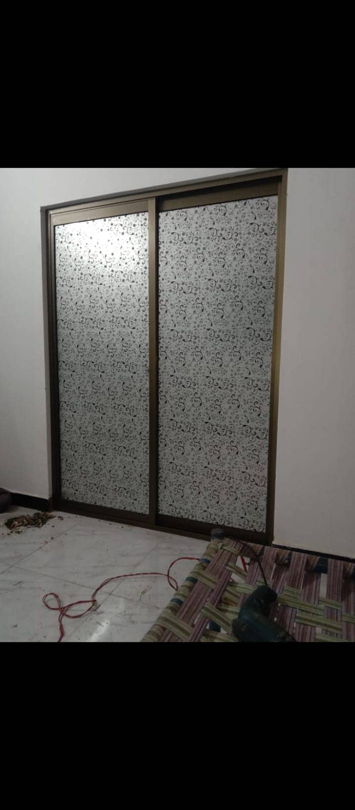 Almunium glass window partition glass doors work 5