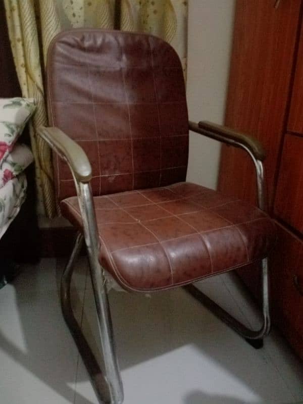 Solid Wood Study Table with 3 Drawers and Chair 3