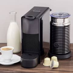 nespresso essenza mini  coffee machine and aeroccinno 3 milk frother