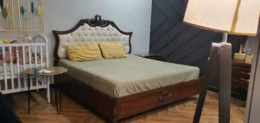 sheesham wood bed set