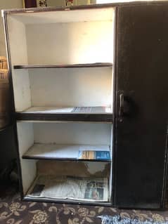 shelve with one side cabnet as shown in picture for sale