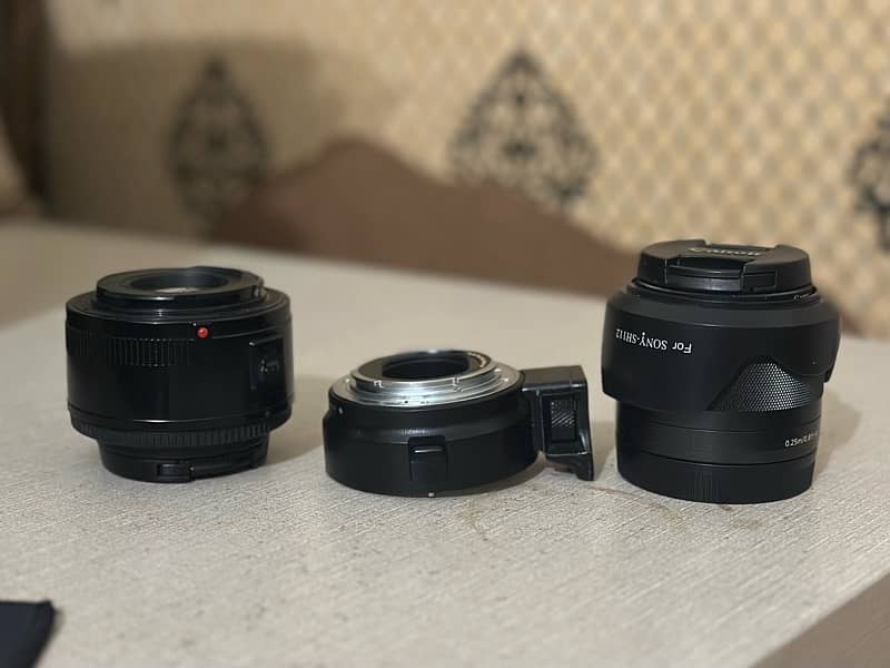 Canon M50 with 50mm1.8 and 18 45mm 4