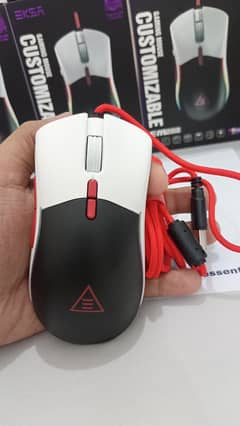 EKSA EM200 RGB Customizable Gaming Mouse With Tunable Weight System.