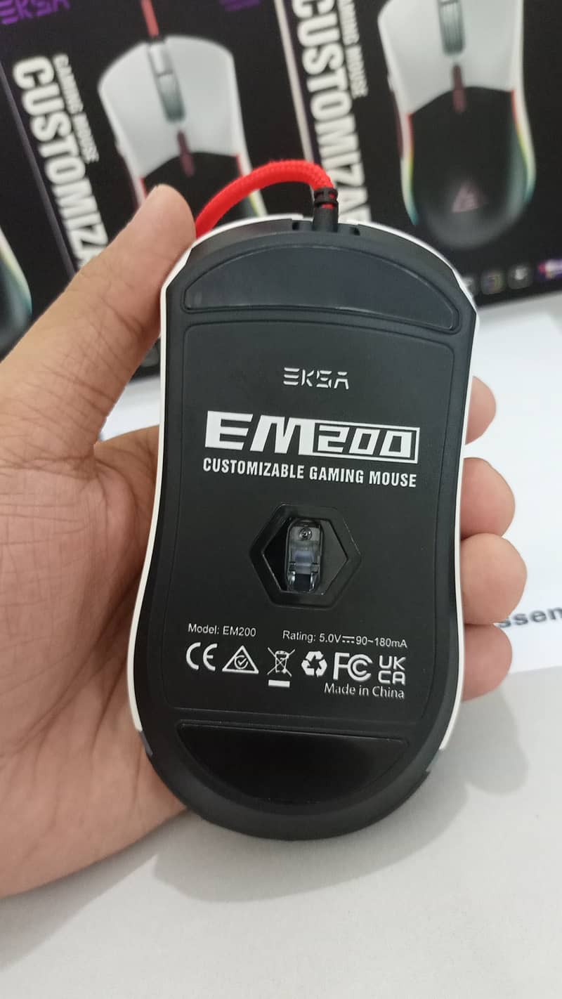 EKSA EM200 RGB Customizable Gaming Mouse With Tunable Weight System. 1