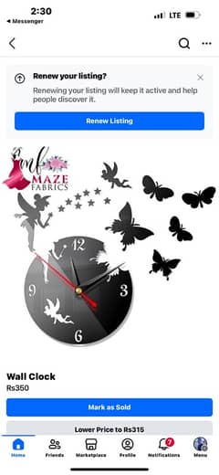 Fairy tale wall Clock