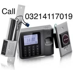 Electric Security Door lock attendence time management machine