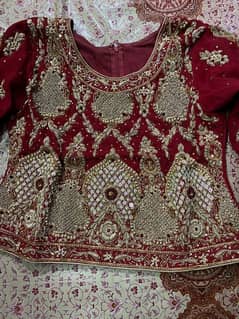 Bridal/Lehnga/Choli/with Tail Dupatta/ Wedding Gown