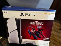 Playstation 5 Slim Disk - With 2 controllers and games