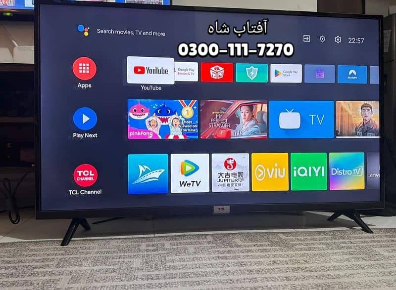 TCL android LED wifi 32 inch on installment Qiston pe multan call only 0