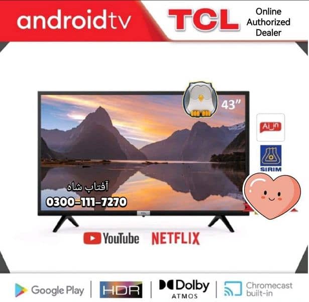 TCL android LED wifi 32 inch on installment Qiston pe multan call only 1