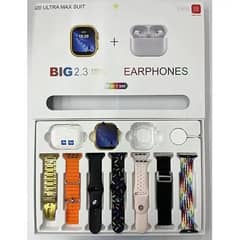 Ultra Smart Watch max suit 7 in 1 set with AirPhones