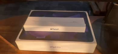 ipad Air 5 with Apple Pencil and Box New 8/64 Gb