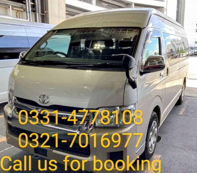 Rent a New Toyota Hiace Grand Cabin, Coaster, Prado, Fortuner, Cruiser 0