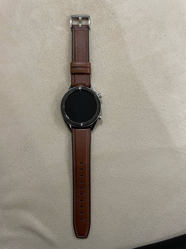 Huawei SmartWatch GT Series 1 - Stainless Steel/Brown Strap 2