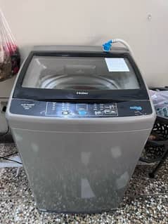 haier top load washing machine 11 kg with box