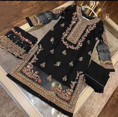 3 Piece Embroidered Suit