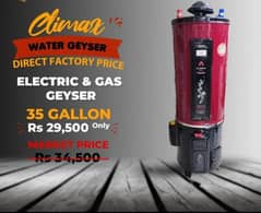 gayser/ electric plus gas gayser/ heybrighd gayser/ twin gayser