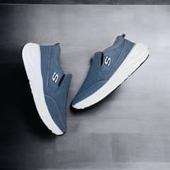 Men's Casual Grey synthetic Leather sneakers