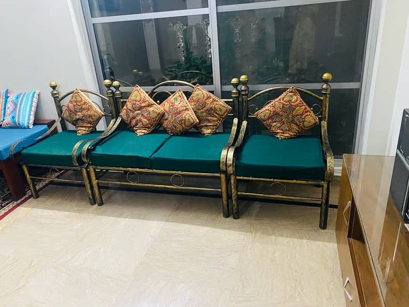 4 seater Sofa Set with Molty foam with 5 cusion 1