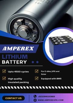 18-Month Warranty on AmpereX Lithium-Ion Batteries –Available in 12V