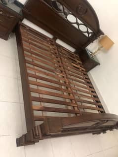 Bed set pure wooden without mattress