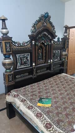 double bed design double bed set  side  table bed