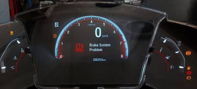 Civic RS 2018 Red Display Speedometer