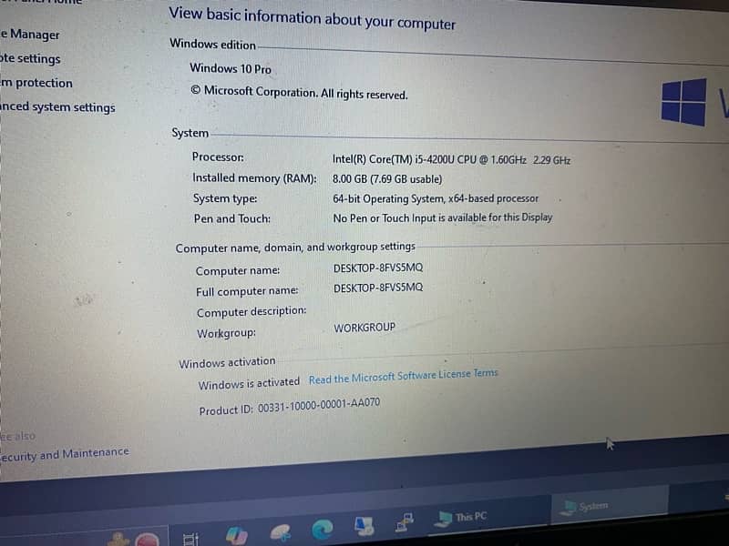 lenovo thinkpad i5 4th gen 2