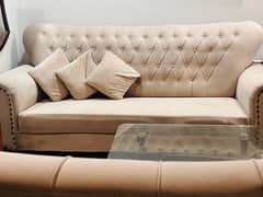 7 seater off white sofa set for drawing room