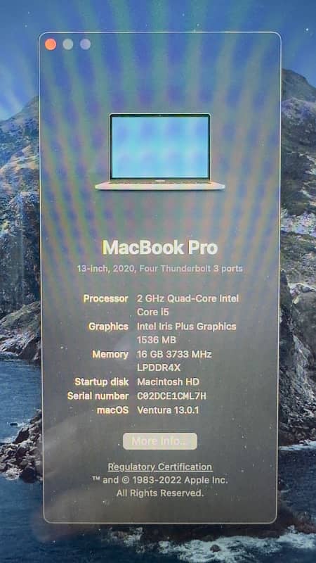 MacBook Pro 13’’ 2020 6